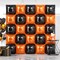 Foil Balloons Wall Backdrop Double Sided Black(D05 - Black and Orange)